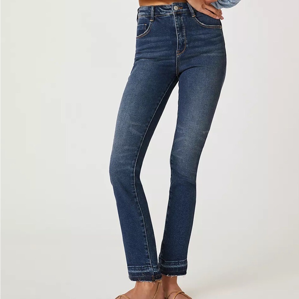 Anthropologie Pilcro High Rise Cigarette Slim‎ Straight Jeans Blue 26
